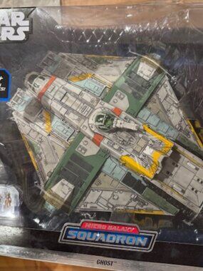 Star Wars Galaxy Squadron Ghost Vehicle w/Action Figures